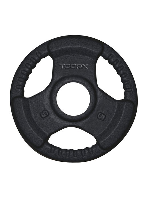 toorx toorx disco ghisa gommato - 1,25 kg., nero