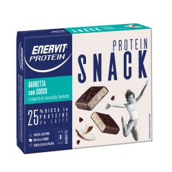 enervit Enervit Protein SNACK Astuccio da 8 barrette proteiche da 27g Cocco